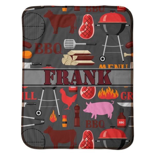 Barbeque Baby Sherpa Blanket - Flat