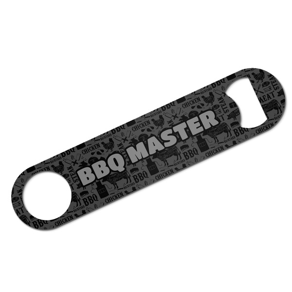 Custom Barbeque Bar Bottle Opener - White w/ Name or Text