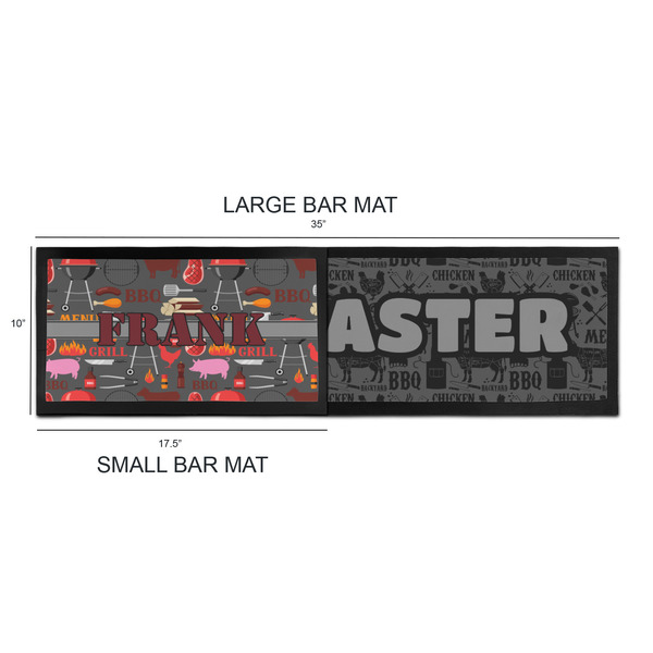 Barbeque Bar Mats - Sizing Chart
