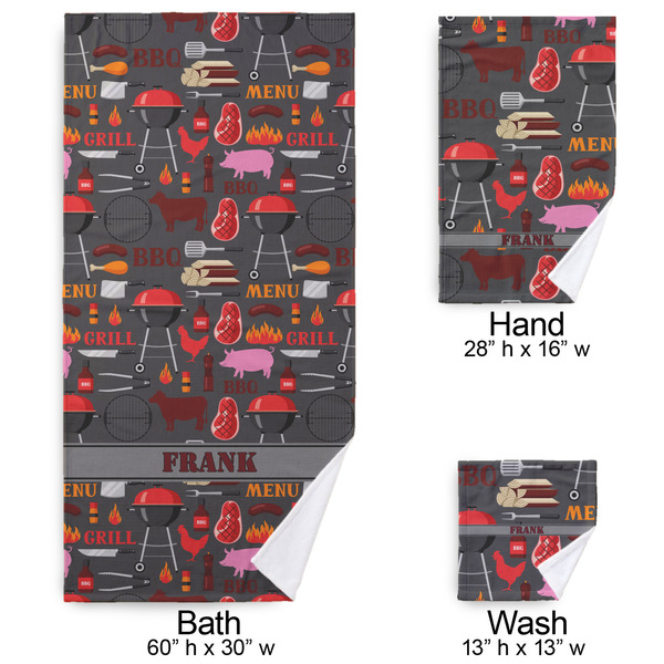 Barbeque Bath Towel Sets - 3-piece - Approval