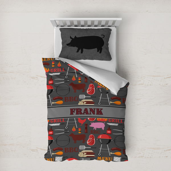 Custom Barbeque Duvet Cover Set - Twin XL (Personalized)