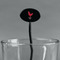Barbeque Black Plastic 7" Stir Stick - Oval - Main