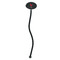 Barbeque Black Plastic 7" Stir Stick - Oval - Single Stick