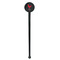 Barbeque Black Plastic 7" Stir Stick - Round - Single Stick