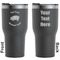 Barbeque Black RTIC Tumbler - Front and Back