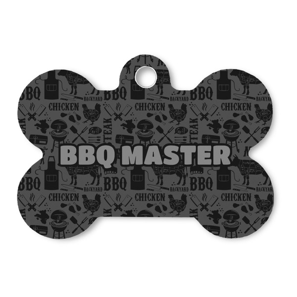 Custom Barbeque Bone Shaped Dog ID Tag - Large (Personalized)
