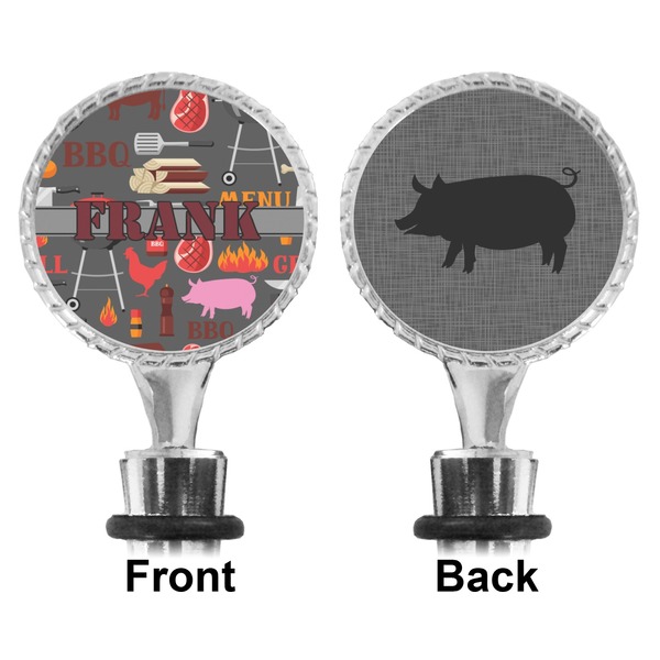 Barbeque Bottle Stopper - Front and Back