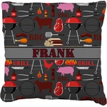 Barbeque Faux-Linen Throw Pillow 26" (Personalized)