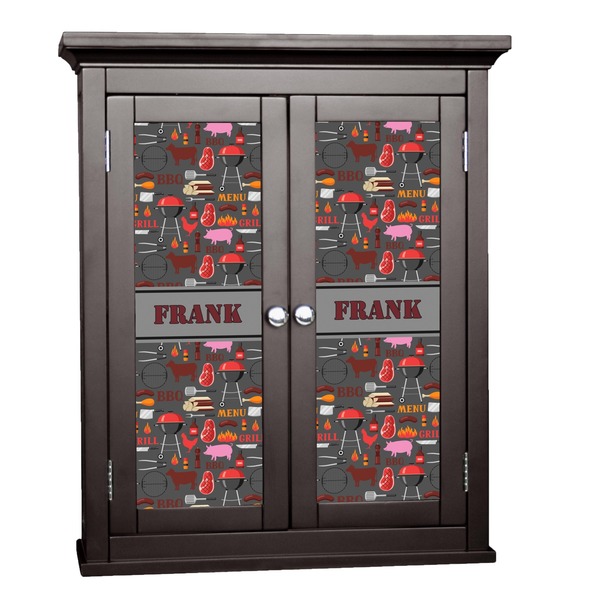 Custom Barbeque Cabinet Decal - Small (Personalized)