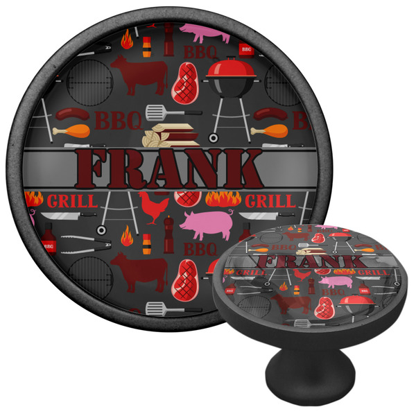 Barbeque Cabinet Knob - Black - Multi Angle