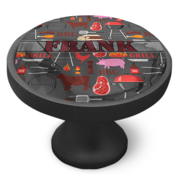 Barbeque Cabinet Knob - Black - Side