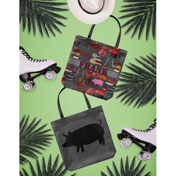 Barbeque Canvas Tote Lifestyle Front and Back