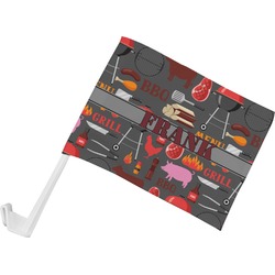 Barbeque Car Flag - Small w/ Name or Text