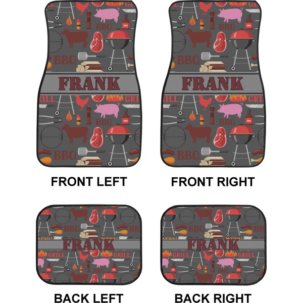 Barbeque Car Floor Mats Set (2F + 2B)