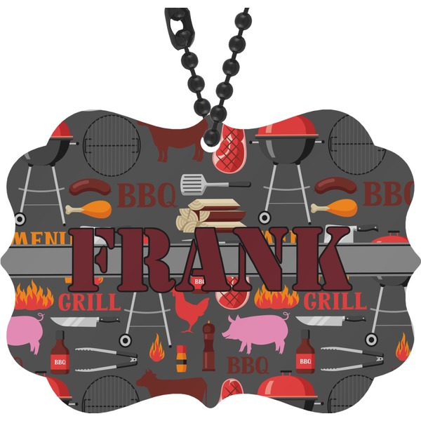 Custom Barbeque Rear View Mirror Charm (Personalized)