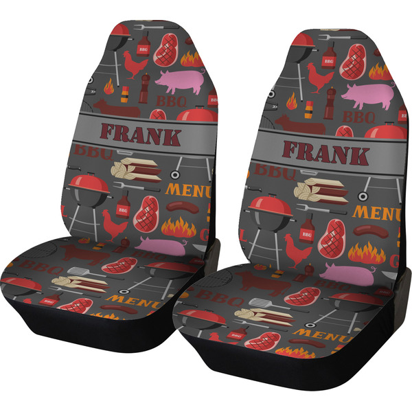 Custom Barbeque Car Seat Covers (Set of Two) (Personalized)