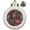Barbeque Ceramic Christmas Ornament - Xmas Tree (Front View)