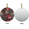 Barbeque Ceramic Flat Ornament - Circle Front & Back (APPROVAL)