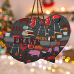 Barbeque Ceramic Ornament w/ Name or Text