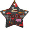 Barbeque Ceramic Flat Ornament - Star (Front)