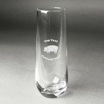 Barbeque Champagne Flute - Stemless Engraved - Single (Personalized)
