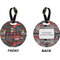 Barbeque Circle Luggage Tag (Front + Back)