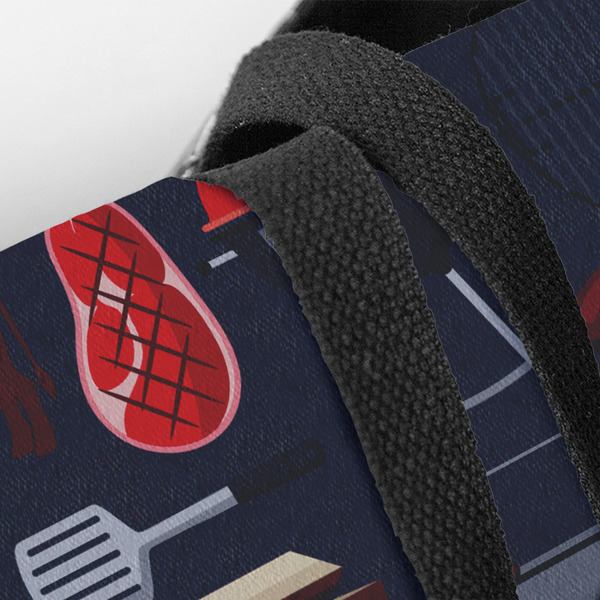 Barbeque Closeup of Tote w/Black Handles