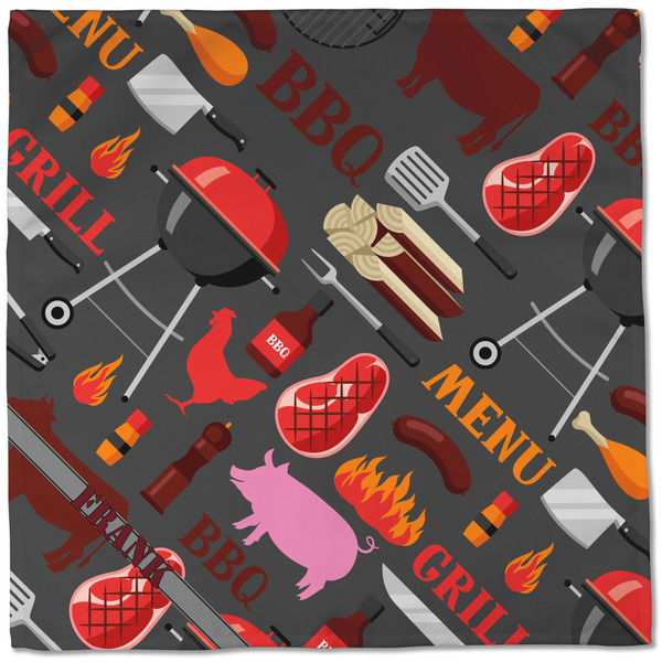 Barbeque Cloth Napkins - Personalized Dinner (Full Open)