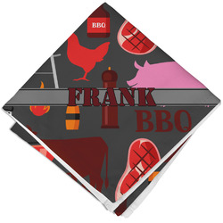 Barbeque Cloth Cocktail Napkin - Single w/ Name or Text