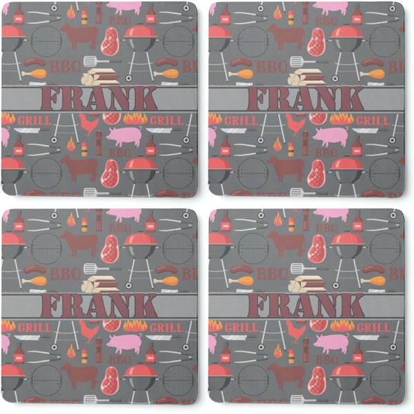 Barbeque Coaster Rubber Back - Apvl