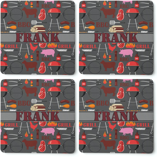 Barbeque Coaster Rubber Back - Apvl