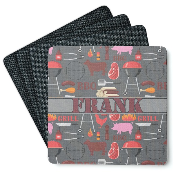 Barbeque Coaster Rubber Back - Main
