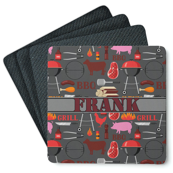 Barbeque Coaster Rubber Back - Main