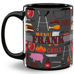 Barbeque 11 Oz Coffee Mug - Black (Personalized)
