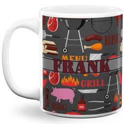 Barbeque 11 Oz Coffee Mug - White (Personalized)