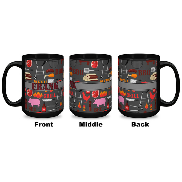 Barbeque Coffee Mug - 15 oz - Black APPROVAL