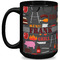 Barbeque Coffee Mug - 15 oz - Black Full