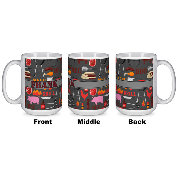 Barbeque Coffee Mug - 15 oz - White APPROVAL