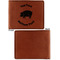 Barbeque Cognac Leatherette Bifold Wallets - Front and Back Single Sided - Apvl
