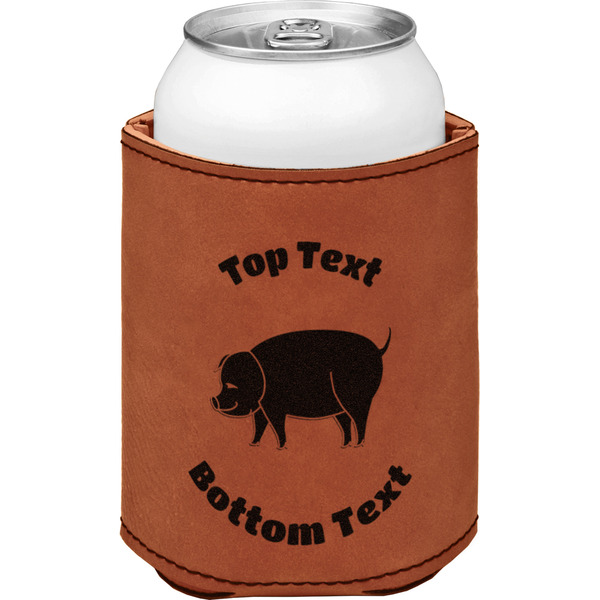 Custom Barbeque Leatherette Can Sleeve - Single Sided (Personalized)