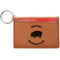 Barbeque Cognac Leatherette Keychain ID Holders - Front Credit Card