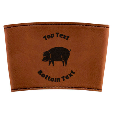 Barbeque Leatherette Cup Sleeve (Personalized)