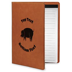 Barbeque Leatherette Portfolio with Notepad - Small - Single Sided (Personalized)