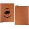 Barbeque Cognac Leatherette Portfolios with Notepad - Small - Single Sided- Apvl