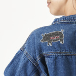 Barbeque Twill Iron On Patch - Custom Shape - Large (Personalized)