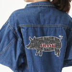 Barbeque Twill Iron On Patch - Custom Shape - 3XL (Personalized)
