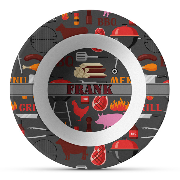 Custom Barbeque Plastic Bowl - Microwave Safe - Composite Polymer (Personalized)