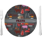 Barbeque 10" Glass Lunch / Dinner Plates - Single or Set (Personalized)