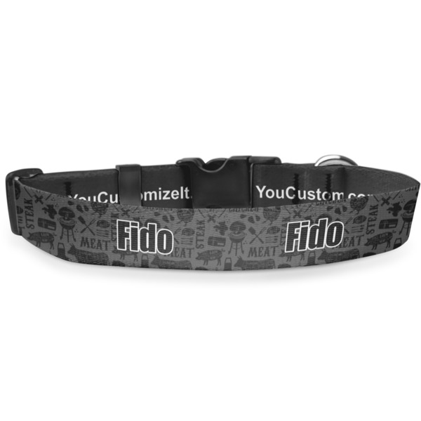 Custom Barbeque Deluxe Dog Collar - Small (8.5" to 12.5") (Personalized)