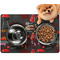 Barbeque Dog Food Mat - Small LIFESTYLE